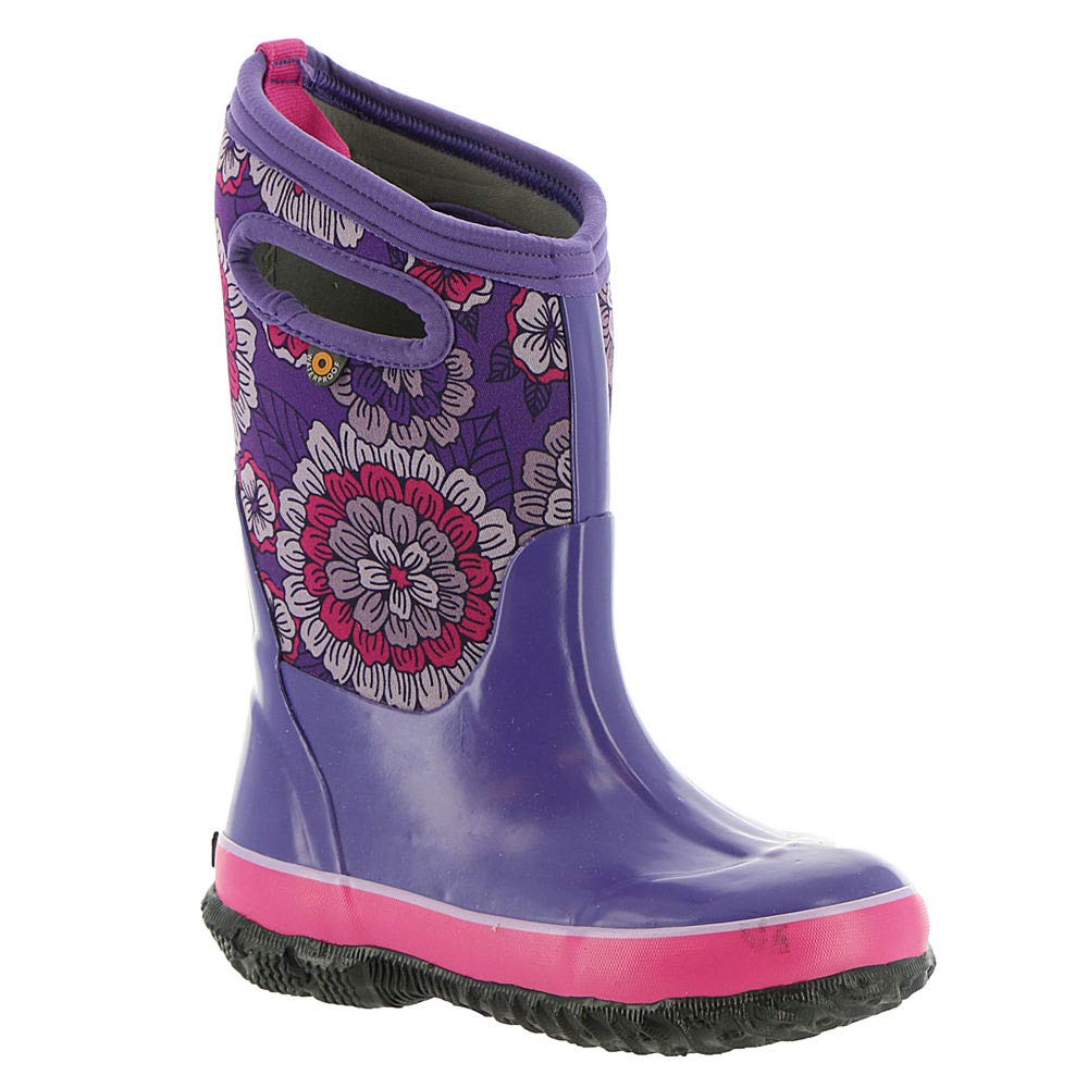 BOGS unisex-child Classic High Waterproof Insulated Rubber Neoprene Rain BootSnow Boot