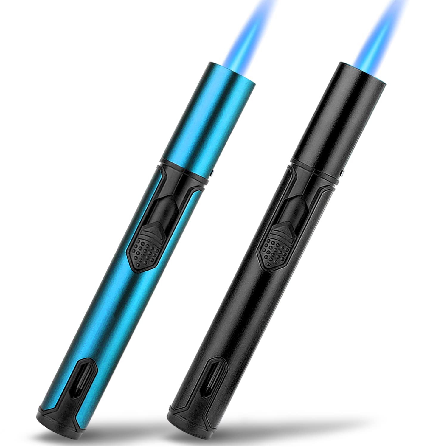 Buy Cponmist 2 Pack Jet Torch Lighter, 6.0 inch Gas Lighter with Visible Fuel Window, Refillable
