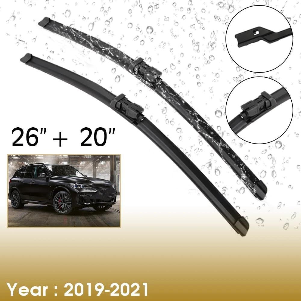 Tergicristalli Auto Per Per X5 Per G05 2019-2021 Lunotto Anteriore Lavavetri Tergicristalli Spazzole Spazzole Tergicristallo Auto Tergicristallo Anteriore Spazzola Tergicristallo(Type A 2620,RHD)