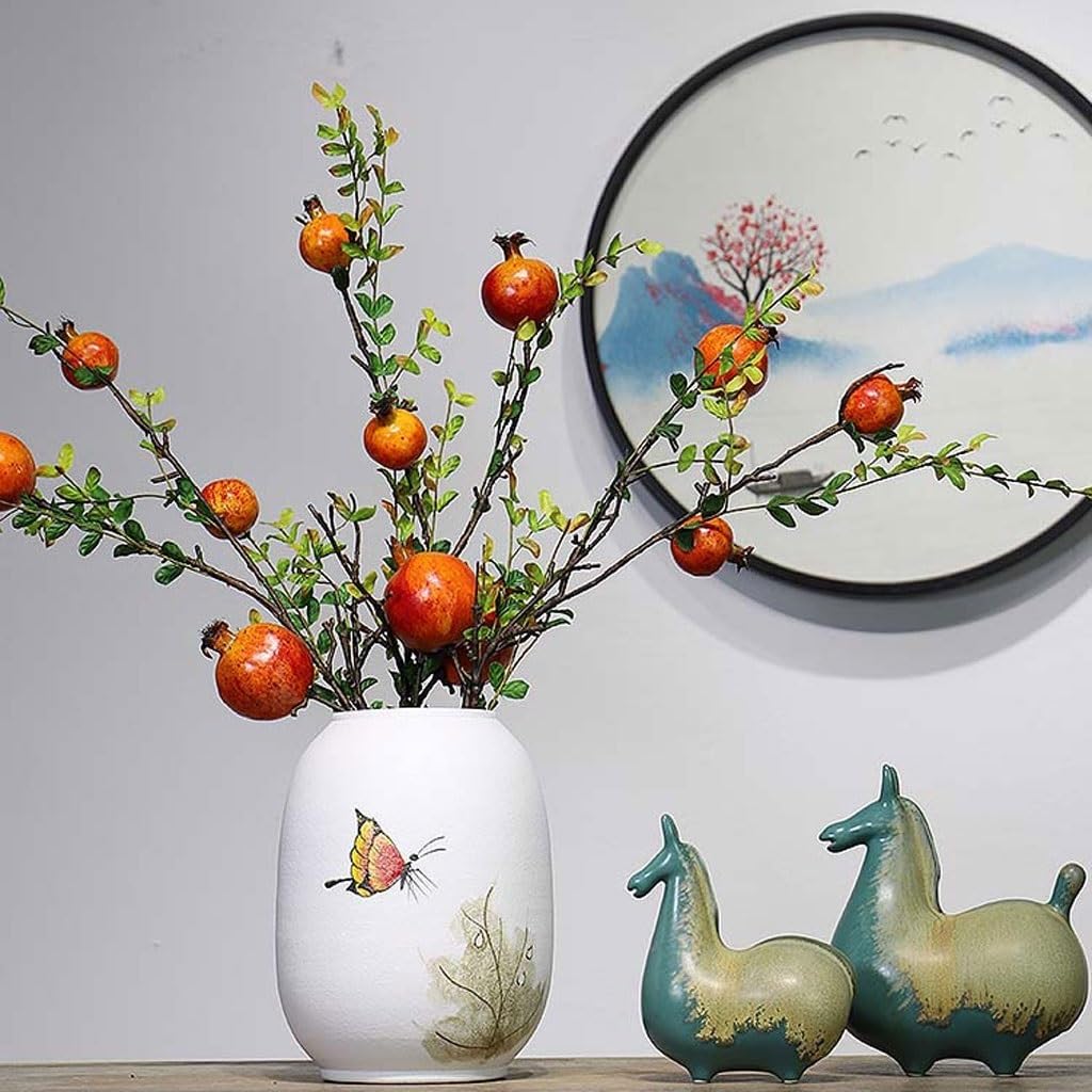 Wazon Nowoczesny chiński ceramiczny wazon Ornament prosty domowy stół do pokoju dziennego wazon wejście dekoracja szafki na wino Dekoracje domu