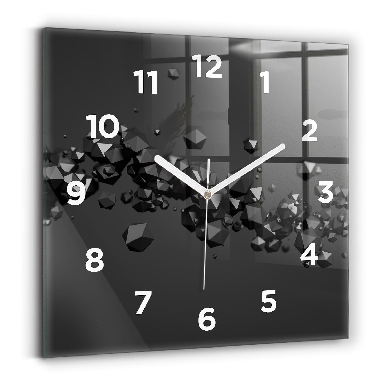 Horloge murale moderne Wallfluent pour un salon contemporain et calme