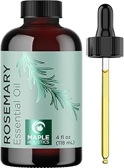 Pure Rosemary Oil for Hair and Skin - Undiluted Premium Grade Essential Oil for Diffusers, Aromatherapy and Beauty DIYs - Nourishing Hair Oil for Enhanced Shine and Volume (118mL)