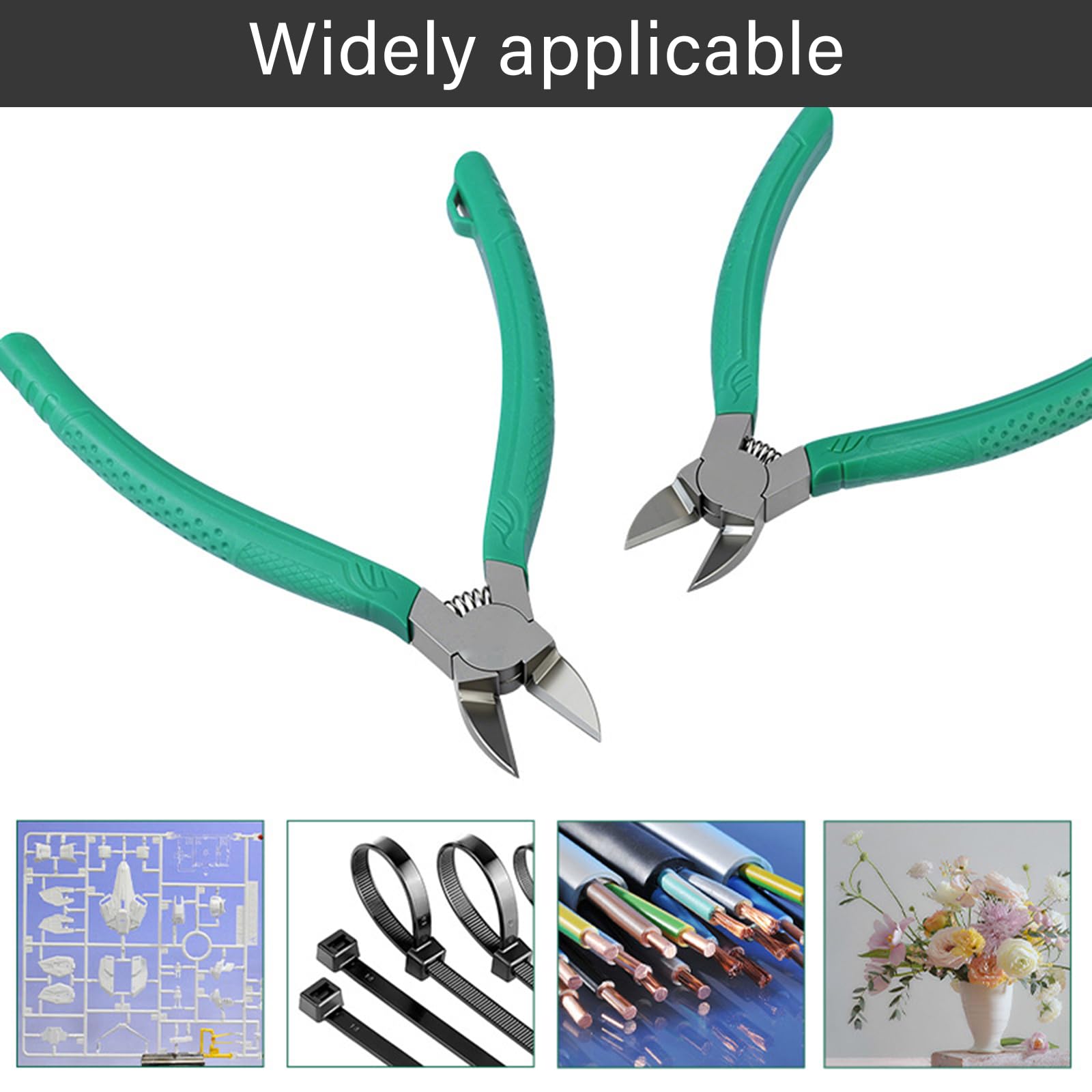 Pinze da taglio in acciaio inossidabile per assemblaggio di modelli artigianali a mano Design ergonomico Impugnatura comoda Pinze da taglio di precisione Strumento di artigianato