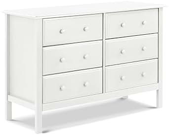 Amazon.com: DaVinci Jayden 6-Drawer Double Wide Dresser in White