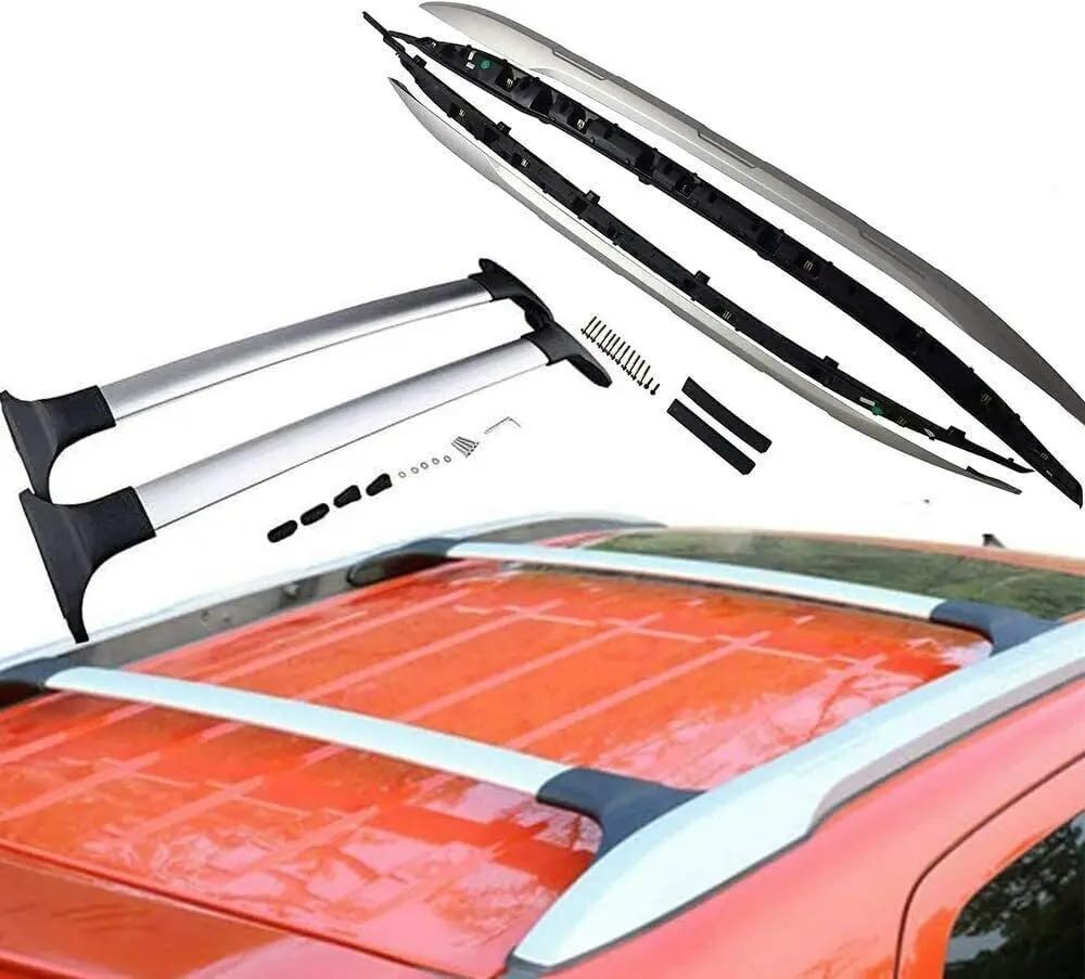 Barres De Toit Transversales Aluminium Noir Pour Ford EcoSport 2015-2018 - Fixation Sur Points D'Attache - Charge Robuste & Aérodynamique
