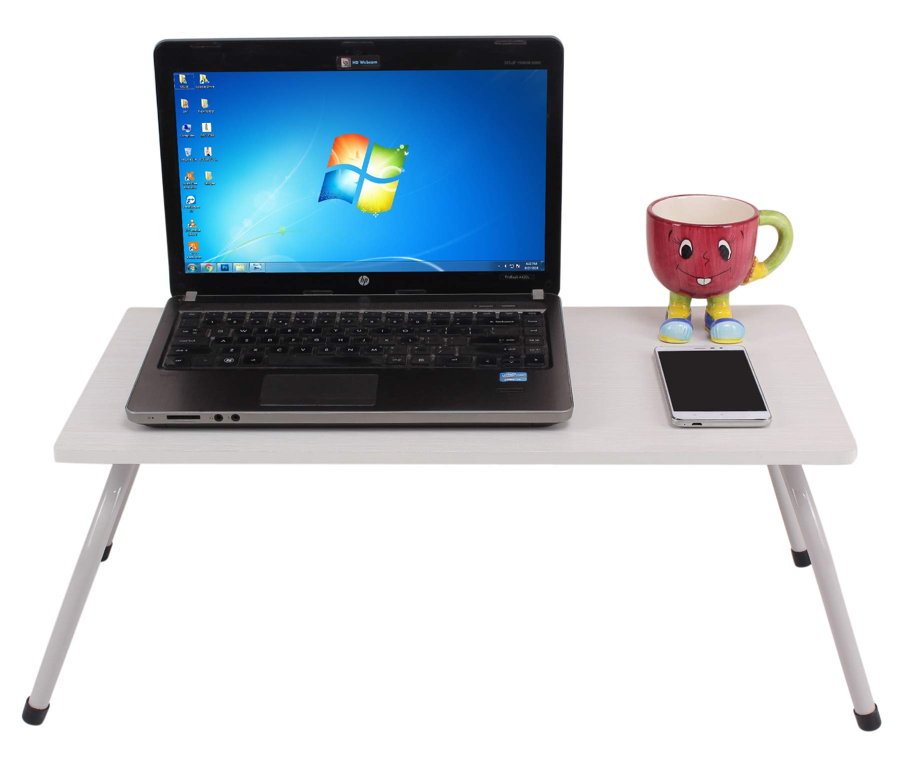 Multipurpose (Made in India) Laptop/Bed Table with Non-Skid Foldable Legs (Highland Pine, 1550/LIGHT)