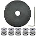 DerBlue 5 Meters GT2 2mm Pitch 6mm Wide Rubber Timing Belt+ 5 Pcs 16 Teeth Aluminum Timing Pulley Wheel for 3D Printer CNC(Prusa i3, Kossel, Rostock, TAZ etc)