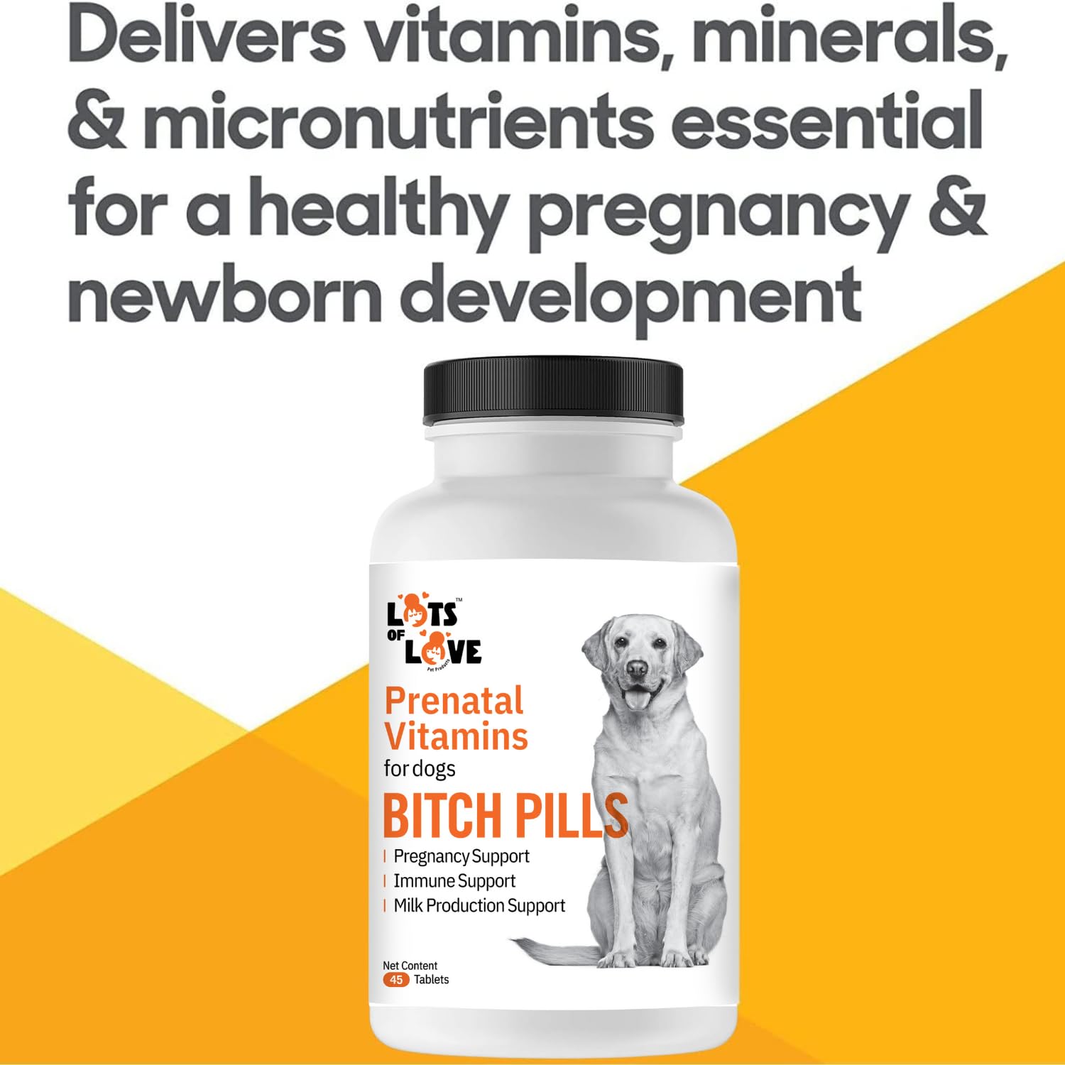 Bitch Pills - Pregnant Dog Prenatal Vitamins - 45 Tablets — Amazon image 4