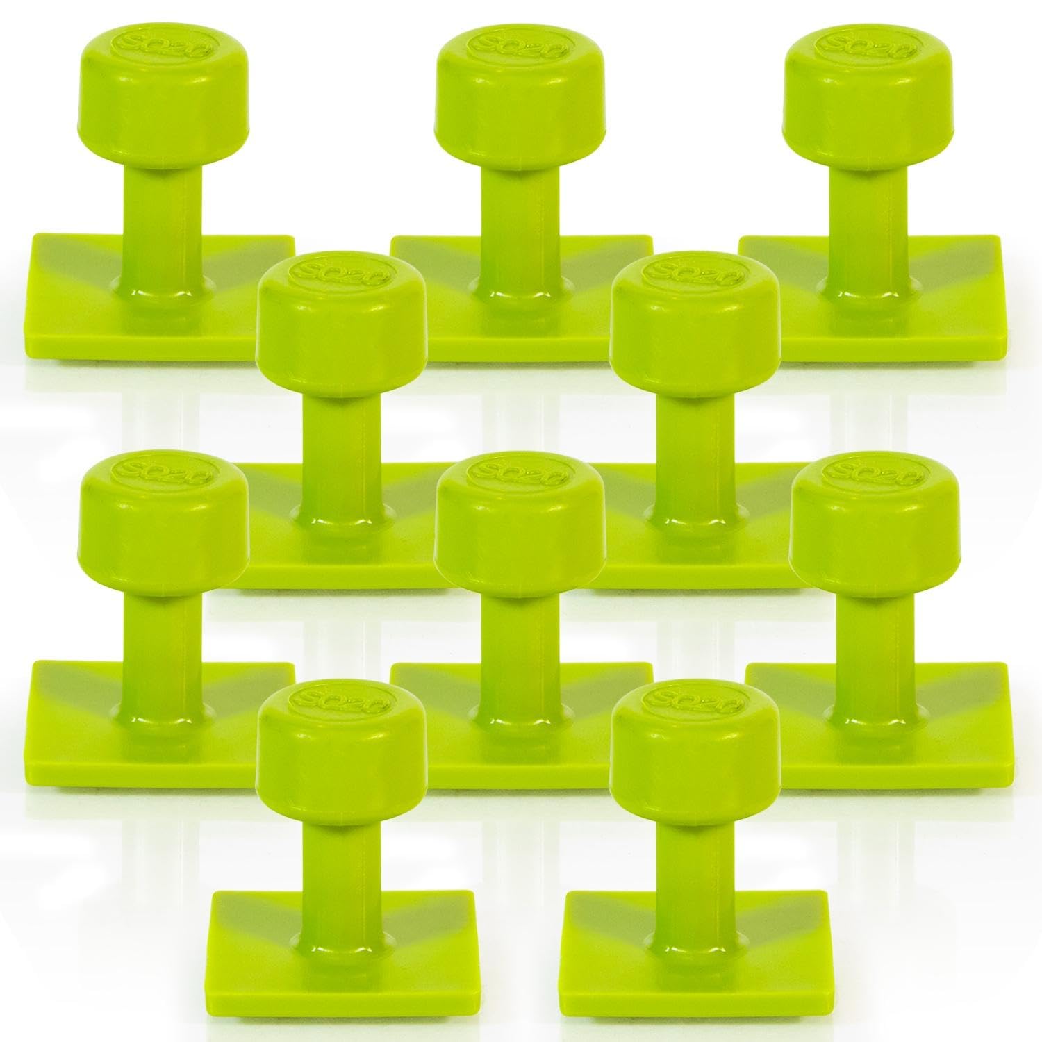 Tabweld Black Plague Gang Green 20mm Hail Tabs Square PDR Hail Dent Tab Pack - 10 Pack Paintless Dent Repair