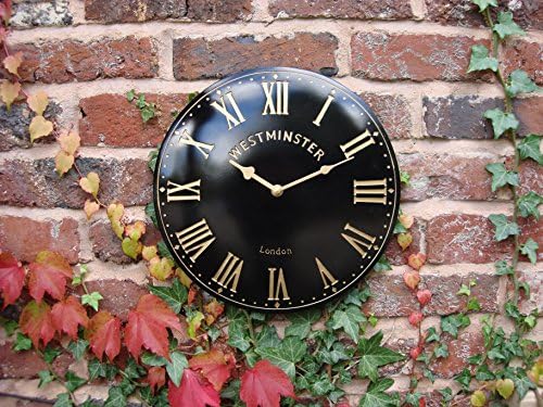 AcuRite 24 In. LED-Illuminated Outdoor Wall Clock With Thermometer Humidity Sensor Roman Numerals Metal Frame Glass Lens 75022m - Foto 5