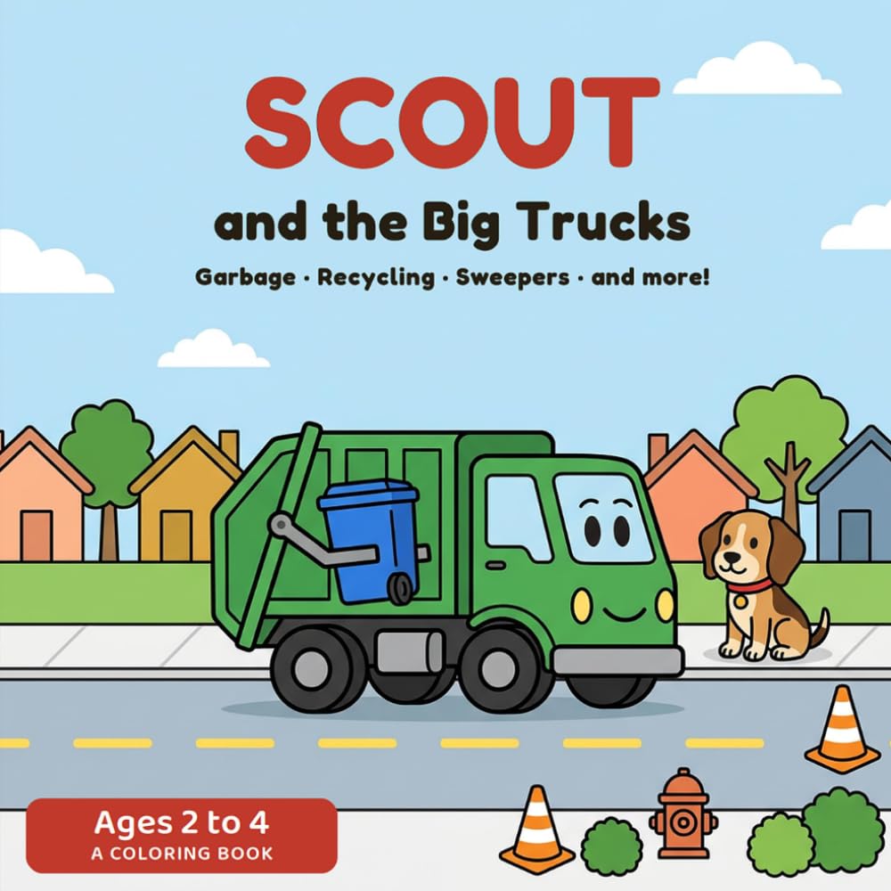 Scout and the Big Trucks: Garbage, Recycling, Sweepers and More!