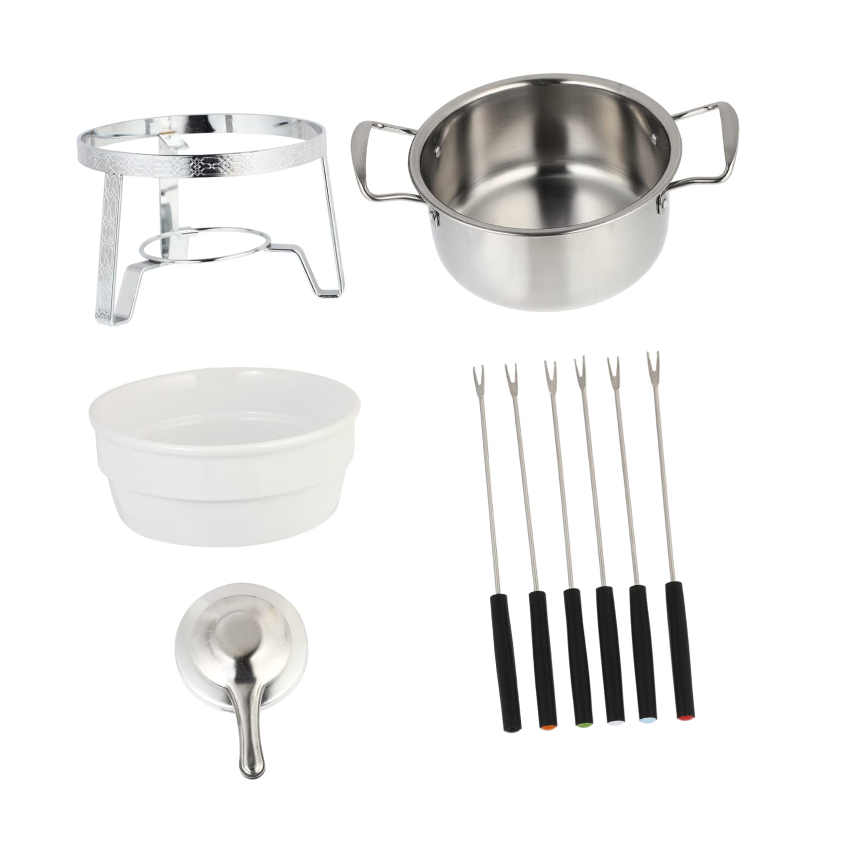 Appareil à fondue chocolat fromage acier STOBAZA pot de chauffage cuisine restaurants
