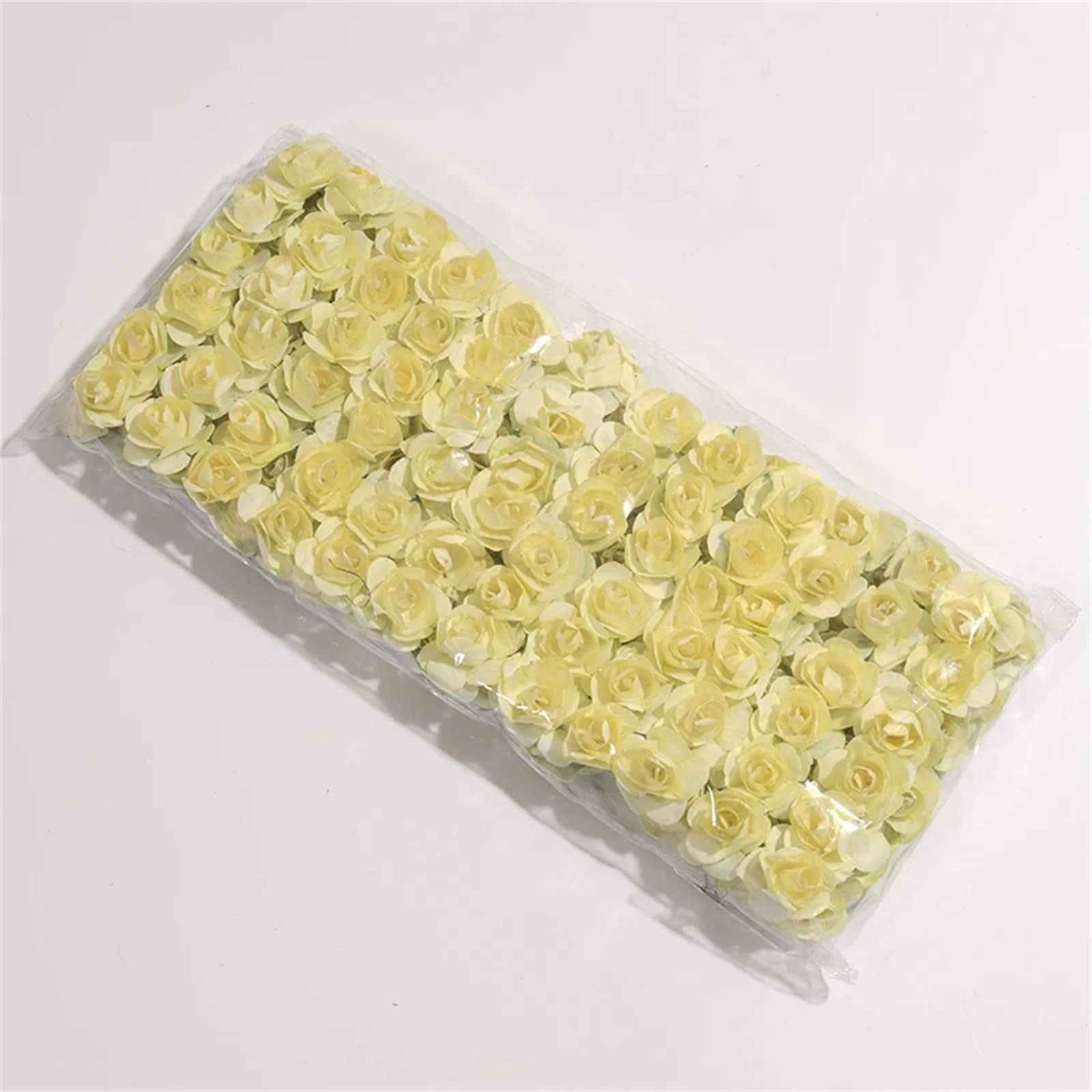 144pcs 2cm Artificial Mini Paper Rose Bouquet For Wedding Party
