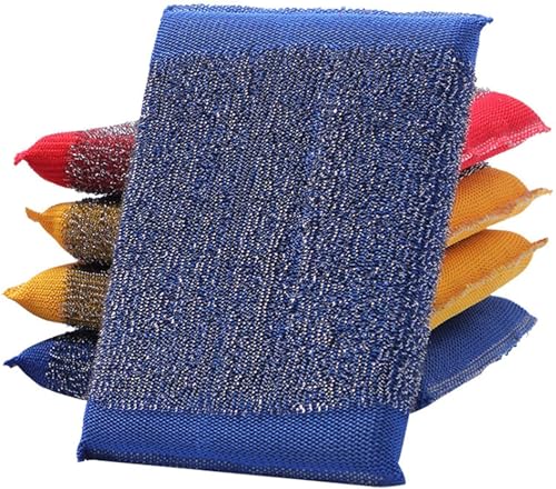 Image of Kitchen Dish Wash Sponge - Multi-Use Non-Scratch Scrubber | Heavy Duty Cleaning Sponge for Dishwashing, Cookware & Hard Surface Cleaning (Assorted 03)
