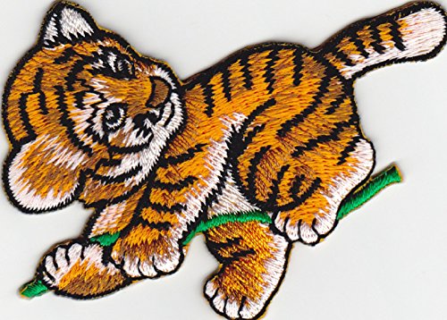 Ecusson brodé Ecussons Imprimés Ecussons Thermocollants Iron-on Patch Jolie Baby Tigre Jungle Enfants Cover