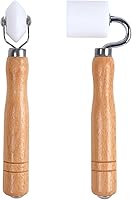 FCHO Wallpaper Smoothing Roller & Corner Seam Roller Pack of 2 - Rubber & Plastic for Flawless Wallpaper, Vinyl Wraps & Wood Projects