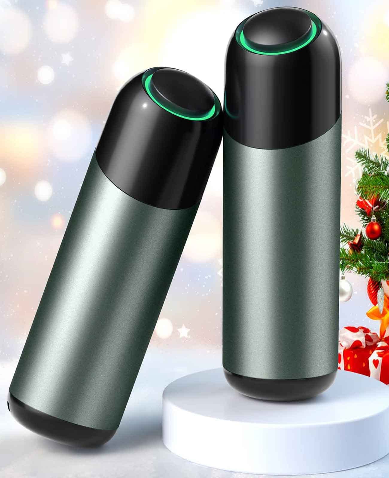 2 Pack Hand Warmer Rechargeable, Magnetic Twins Electric Hand Warmer, Reusable Type-C USB Handwarmer, Portable Hand Warmer 8000mAh, Great for Outdoor Sports, Hunting, Camping, Golf, Warm Gifts