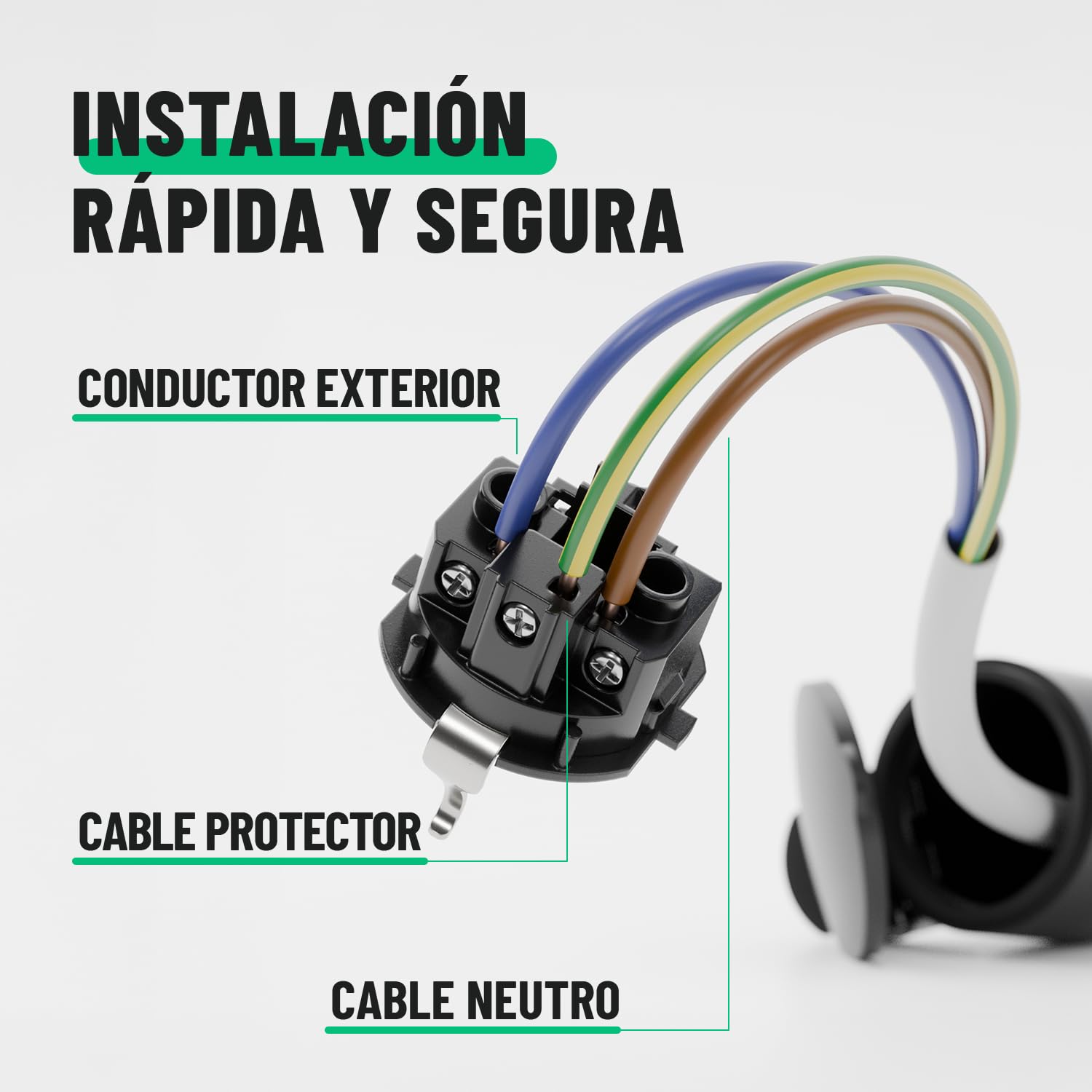 greate Set 6x enchufe macho + clavija hembra schuko impermeable IP54 | Con protección antitorsión y contra tracción - Enchufes hembra 230V, 2 polos, 16A & 3,7kW