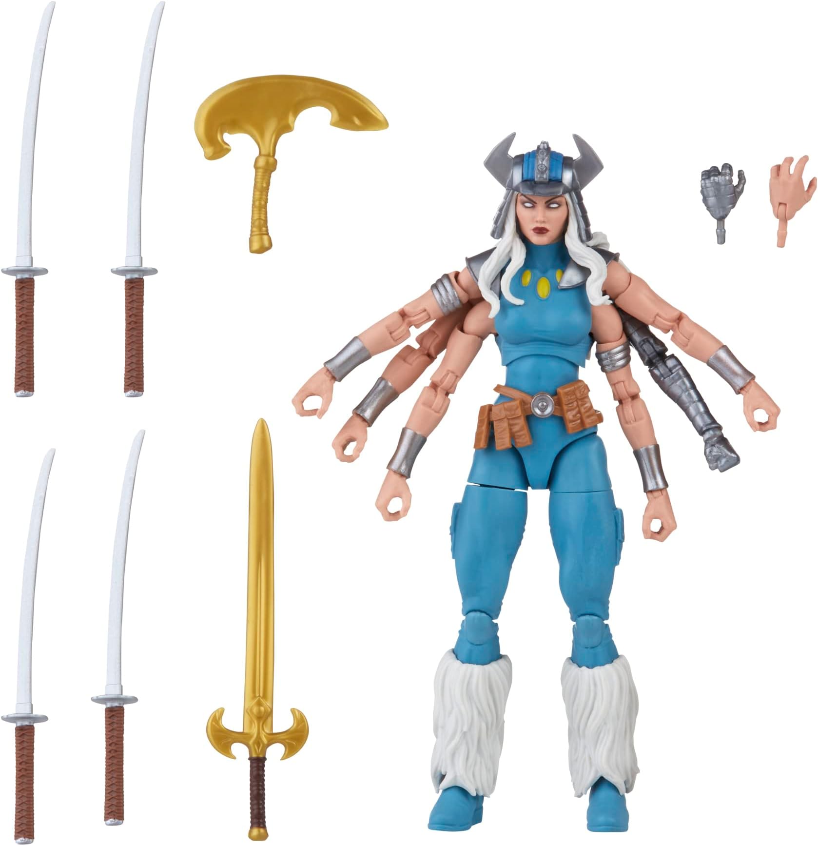 Legends Series X-Men Classic Spiral 6-inch Action Figure Toy, 4+ Years, 8 Accessories