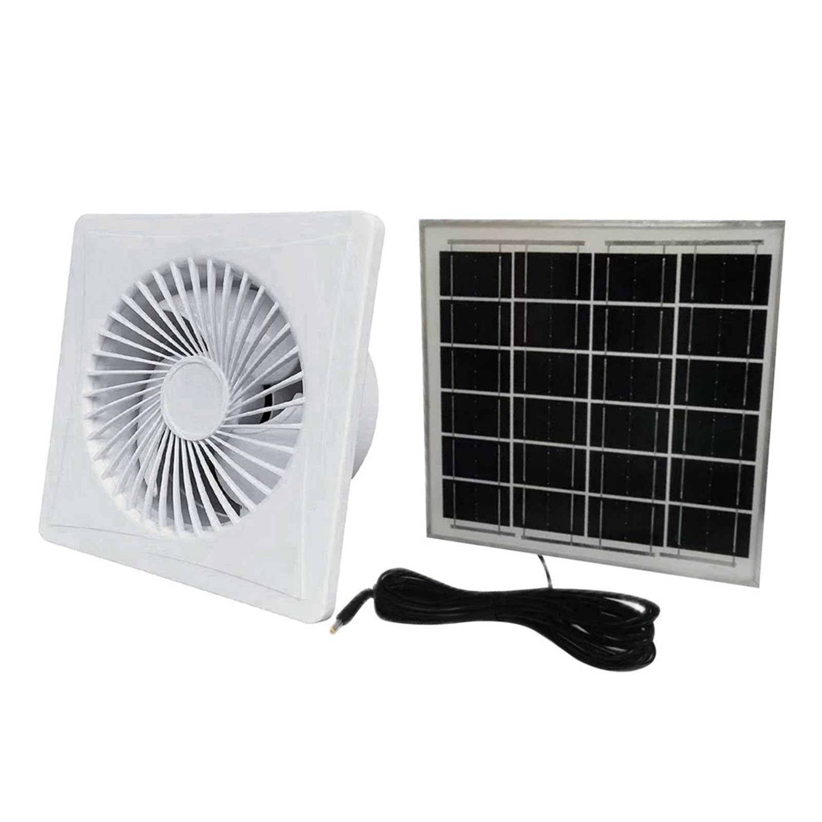 Ventilateur d'extraction solaire 12 V pour éliminer l'humidité et les insectes