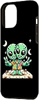 Vista 11 de iPhone 15 Pro Space Peaceful Alien Case