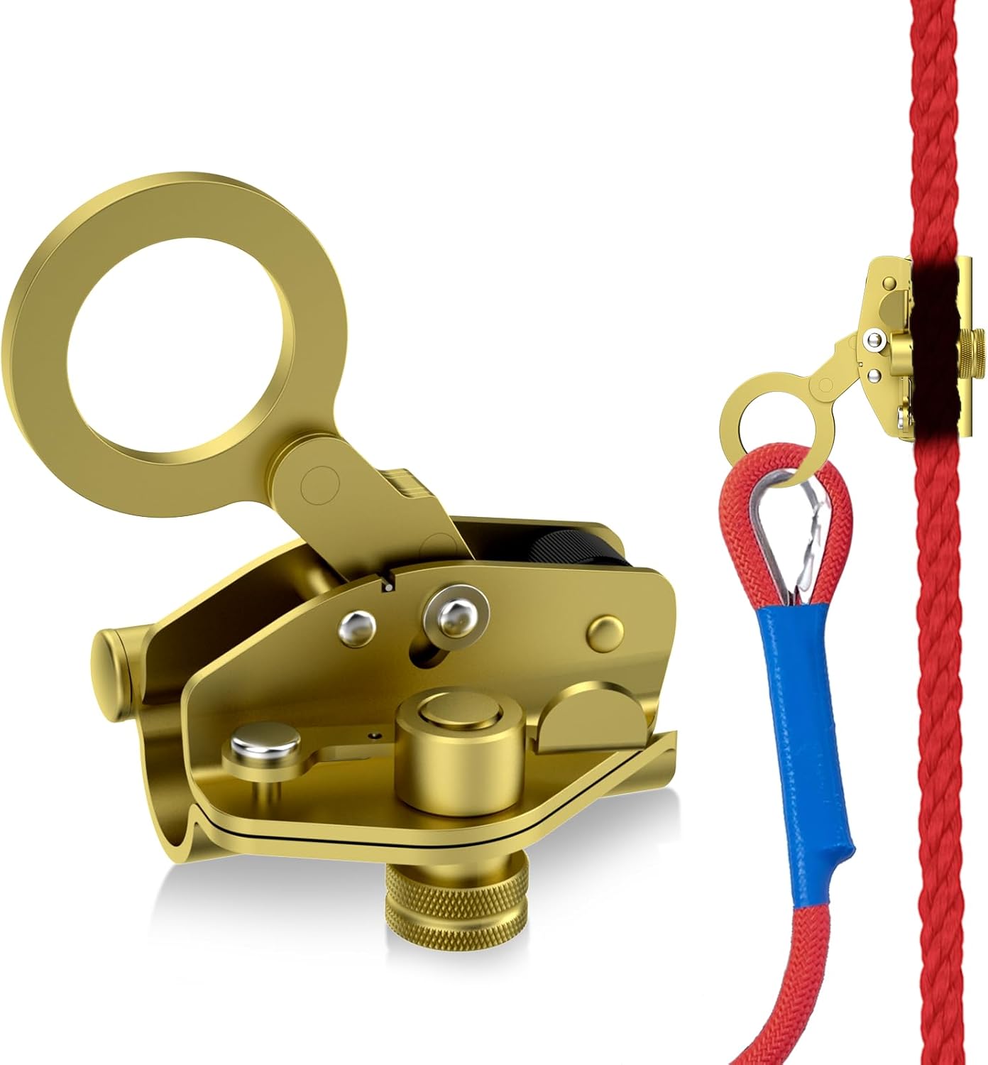 Loodmeo SelfLocking Rope Grab Ascender, Alloy Steel