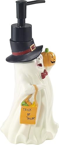 Miniatura 2 de Avanti Linens - Dispensador de jabónbomba de loción, artículos esenciales para el baño de invitados, decoración del hogar con diseño de fantasma