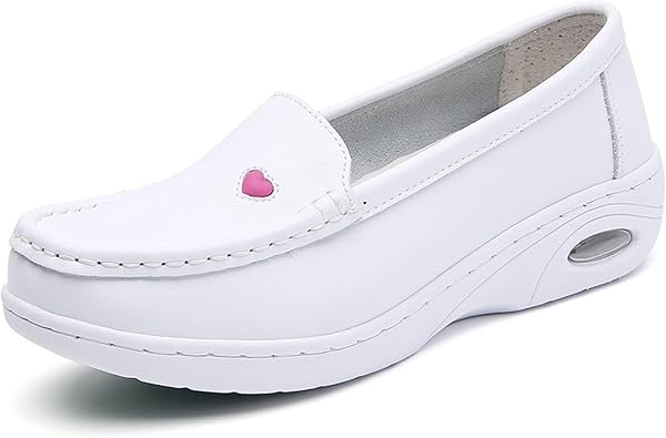 Breathable Nursing Shoes Women Nurse Shoes for Women, Leather Slip Resistant, Lightweight Comfort for Doctors Nurses