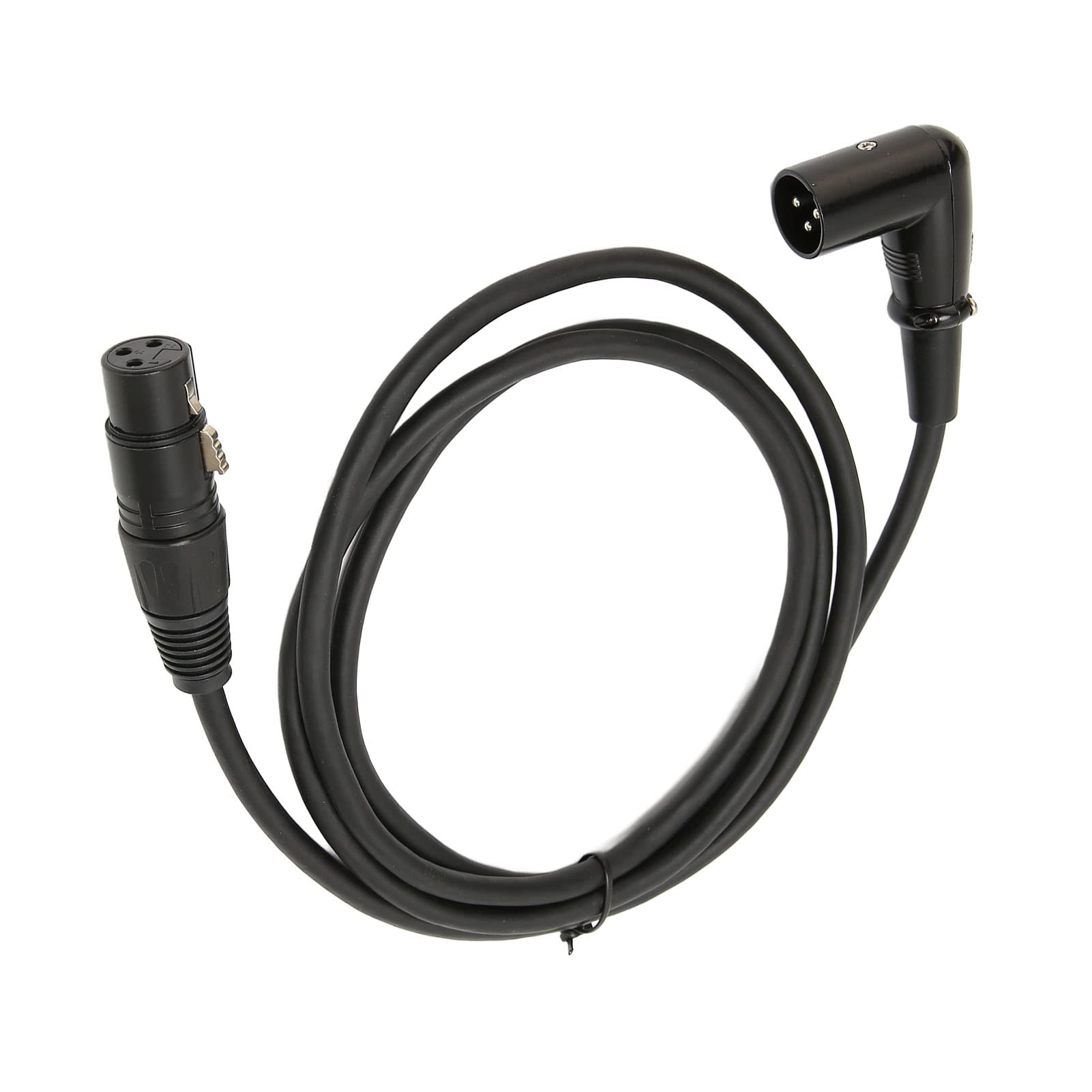 Right Angle XLR Male To Female 3 Pin XLR Cable 4.9ft Flexible Stage High Fidelity Lossless Sound For Speakers - Image 4