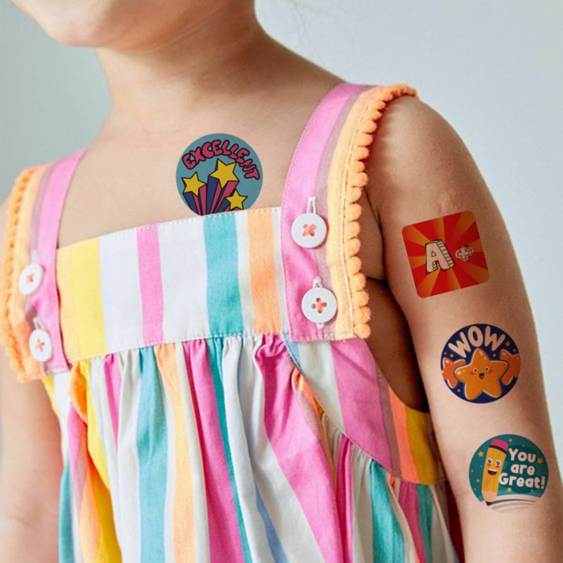 CHARLENT Motivational Tattoo Stickers for Kids - Image 3