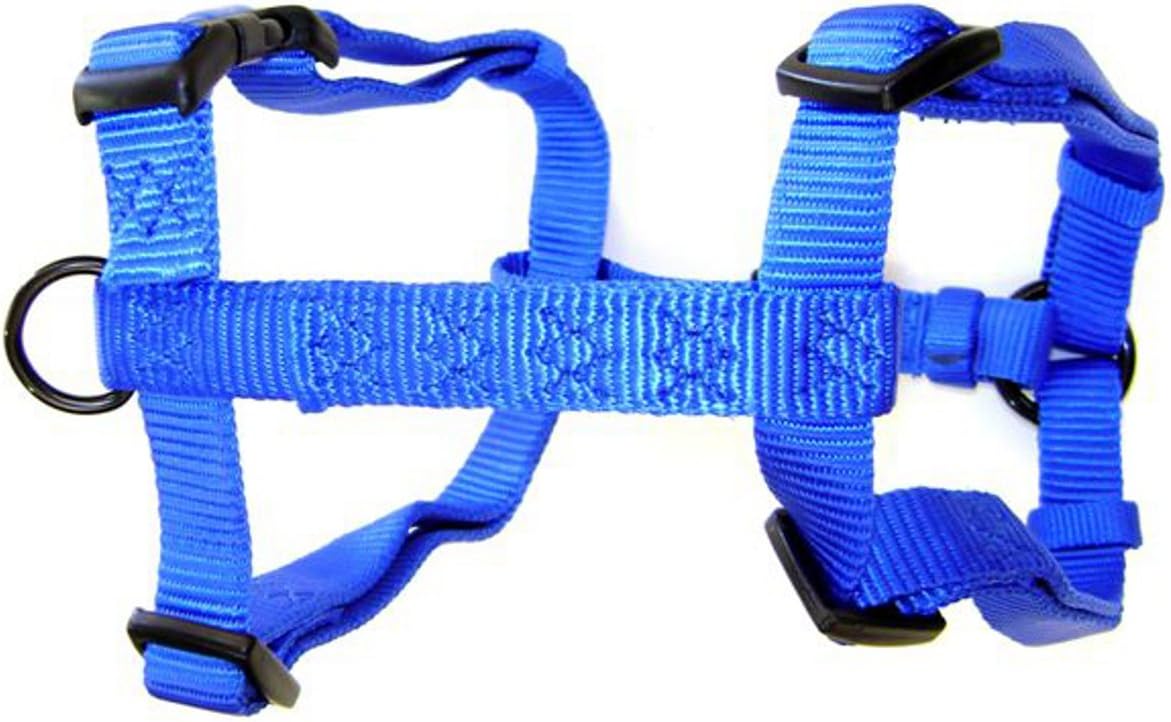 Hamilton Adjustable Comfort Nylon Dog Harness, Blue, 5/8