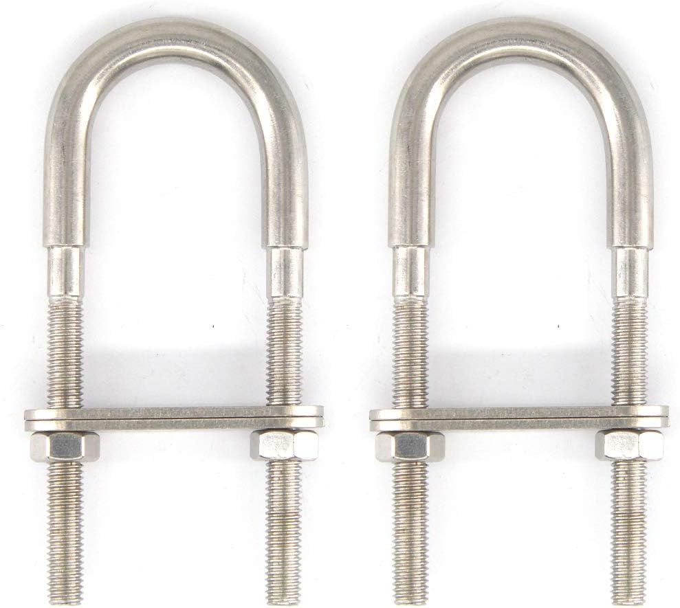 Uxcell Round U-Bolts, 8 Sets 20mm (0.79") Inner Width 36mm