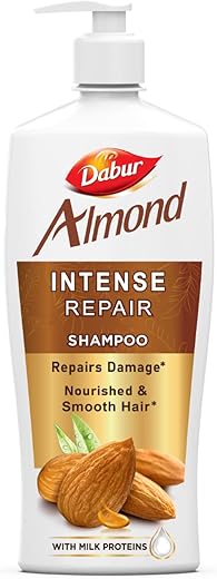 Dabur Almond Shampoo – 650 ml | For Nourished & Smooth Hair | Intense Nourishment | Helps in Hair Strenghtening | With Almond-Vita Complex & Milk Extracts