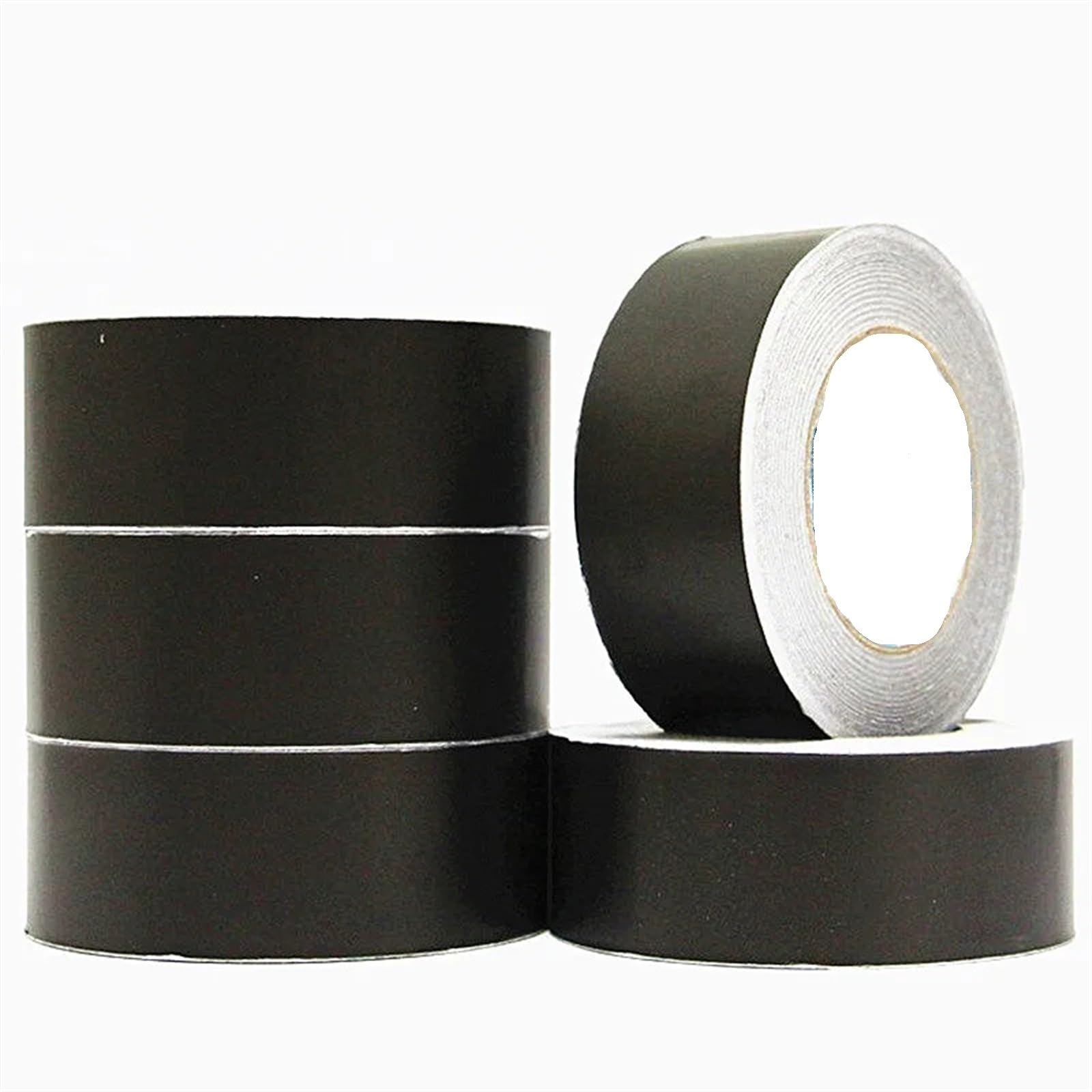Cinta aislante de aluminio, Cinta de Papel de Aluminio Negra 10-60mm Rollo de 50m(50mm)