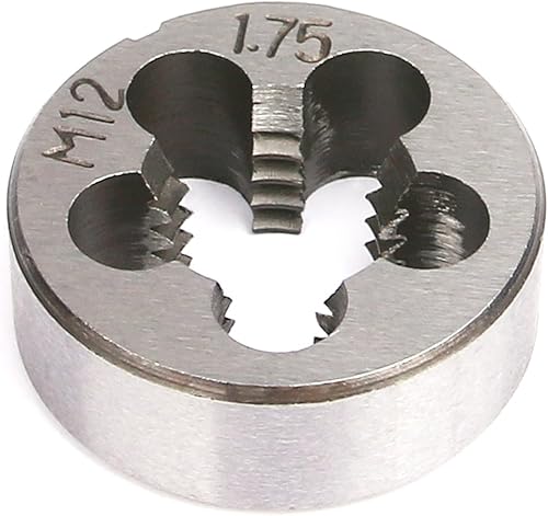 Miniatura 7 de EFFICERE Juego de 40 piezas de roscas y troqueles de alta calidad, roscas métricas M3, M4, M5, M6, M7, M8, M10, M12, ambos tipos gruesos y finos