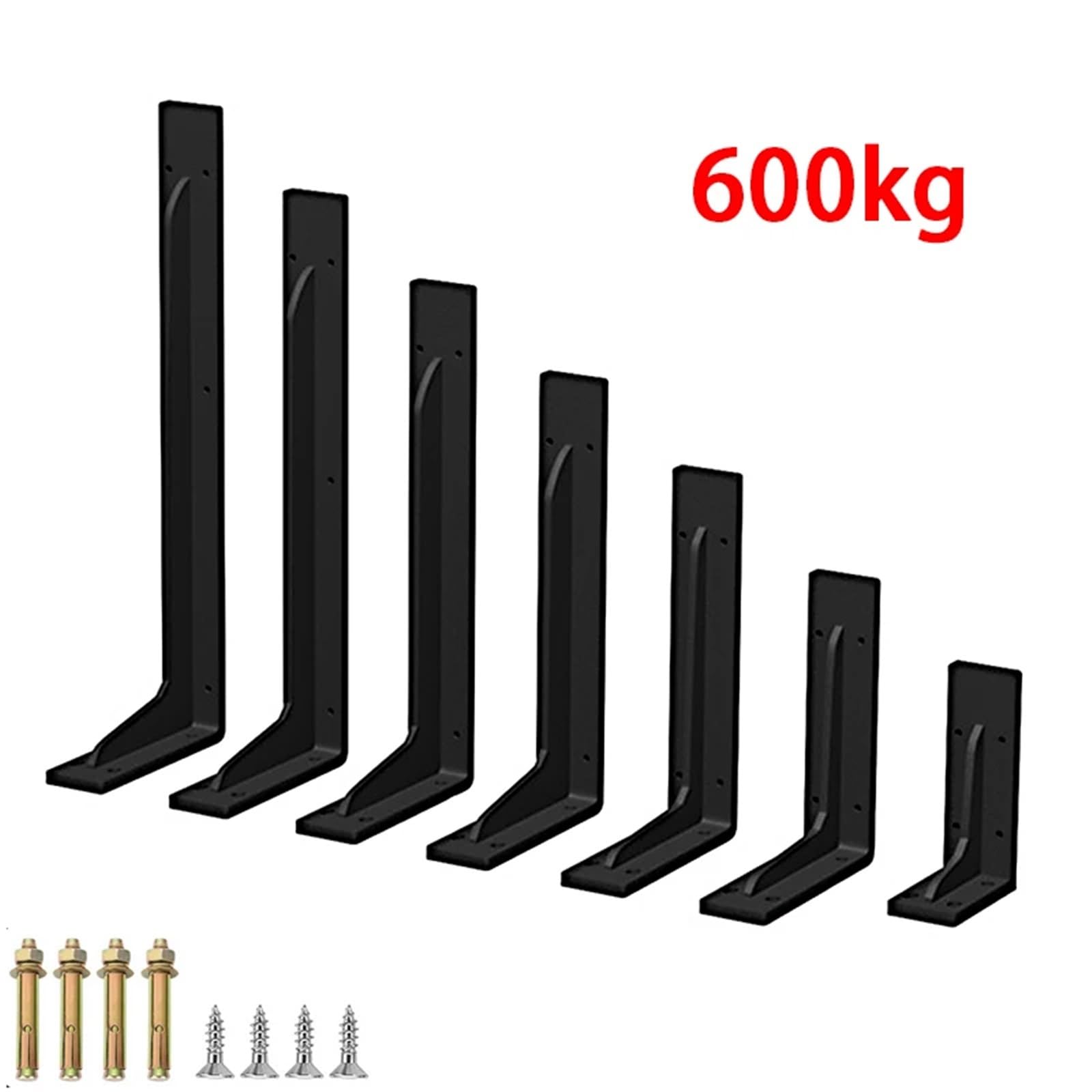 Regalhalterung 600 Kg Tragende Dreieckige Wandhalterung, Aufgehängter Schreibtisch, TV-Schrank, Feste Trennwand, Robustes, Verdicktes Lagerregal(16 inch 300kg 1pcs)