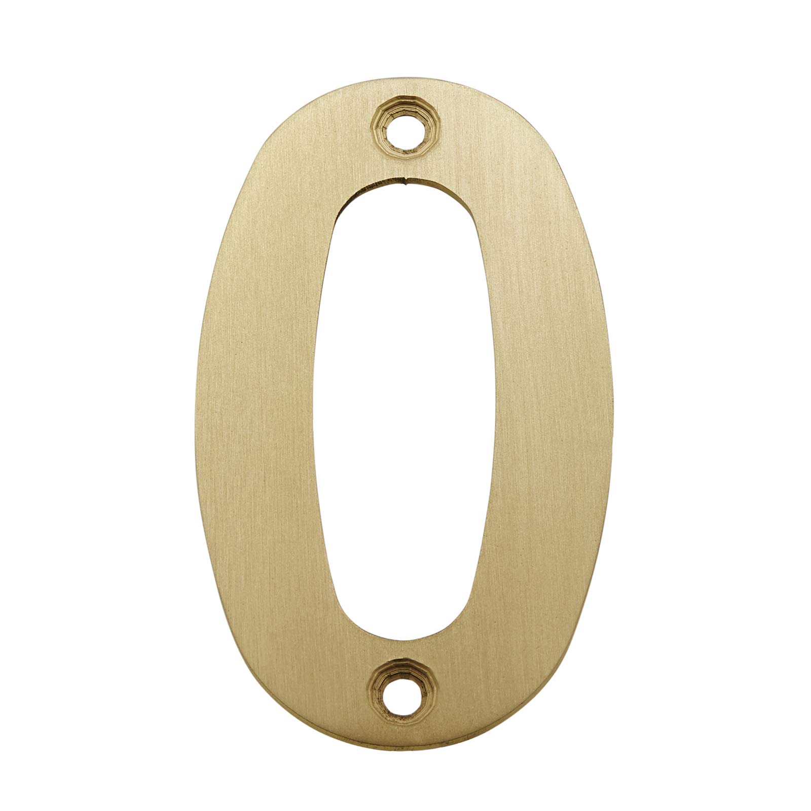 Front Door Numbers 3 Inch Satin Brass Door Numbers 0-9 (0)
