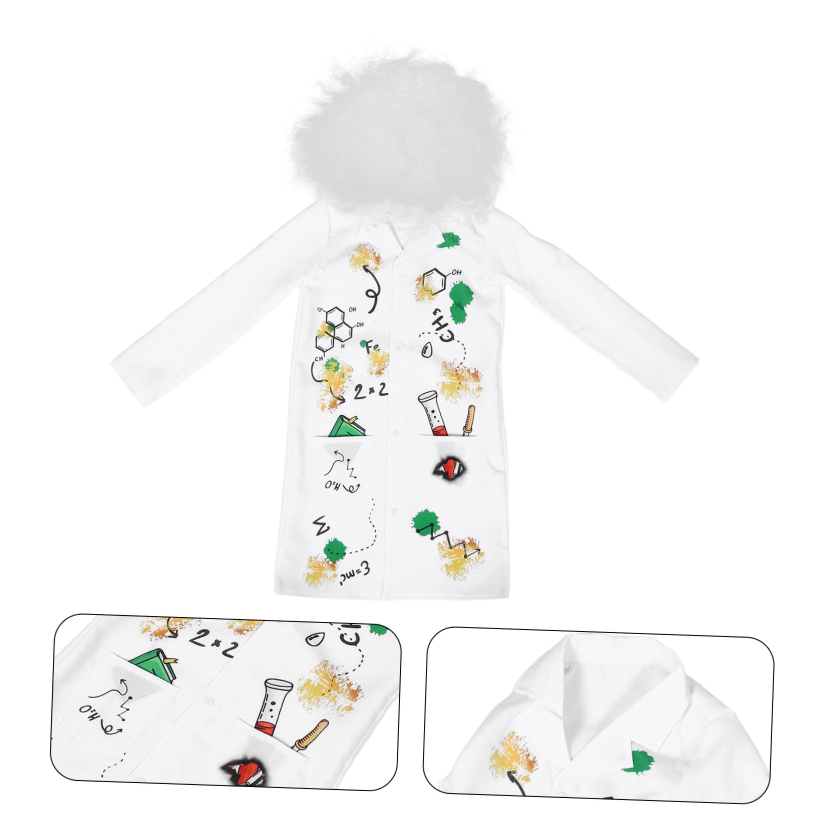 SUPVOX Vestito Da Scienziato Per Camice Da Laboratorio Per Vestito Da Scienziato Dottore Per Camice Da Dottore Per Per Costume Da