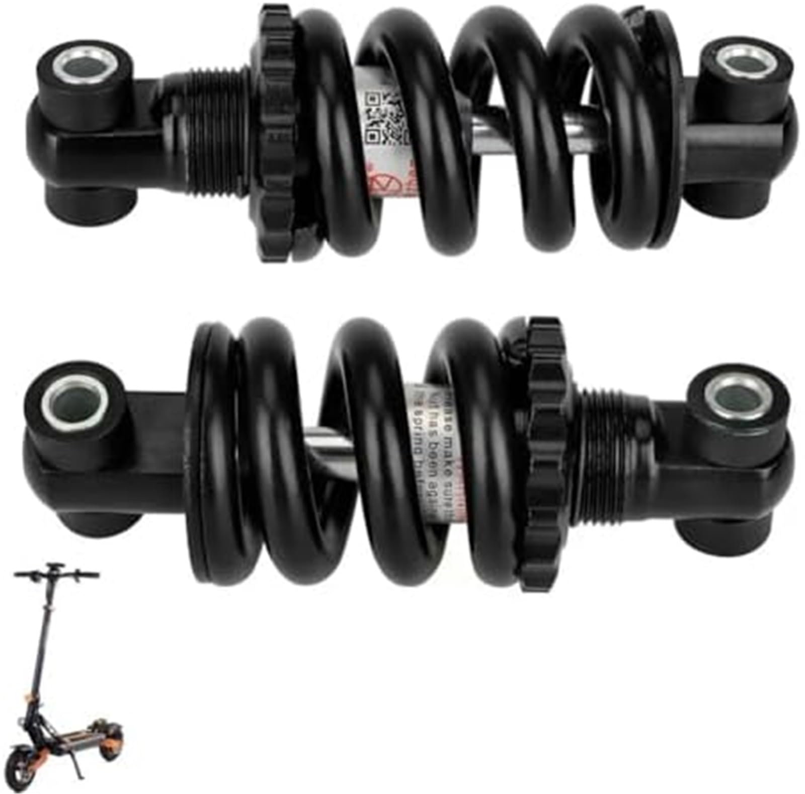 Set ammortizzatori, per Kukirin G2, per scooter elettrico Max, per ammortizzatori anteriori e posteriori in alluminio Guida fluida Stabilità Molla di sospensione idraulica