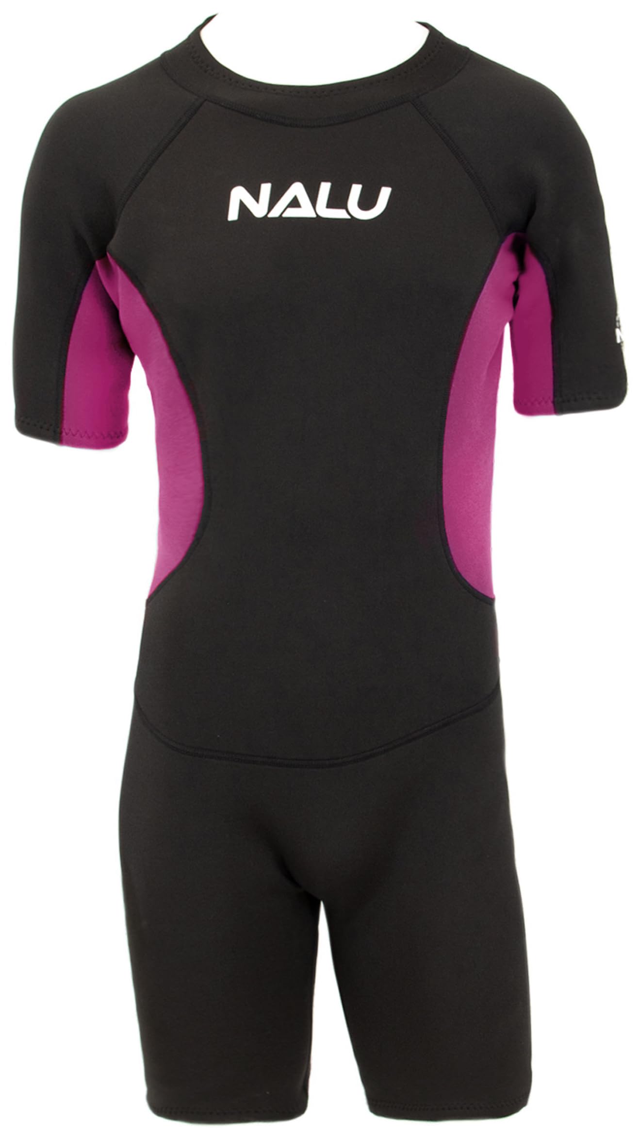 Kids Shortie Wetsuit 3mm Neoprene Stretchy Swimming Surfing Diving Skin Shorty Wet Suit for Boys & Girls (Pink, 26" Chest - 6-7 Years)