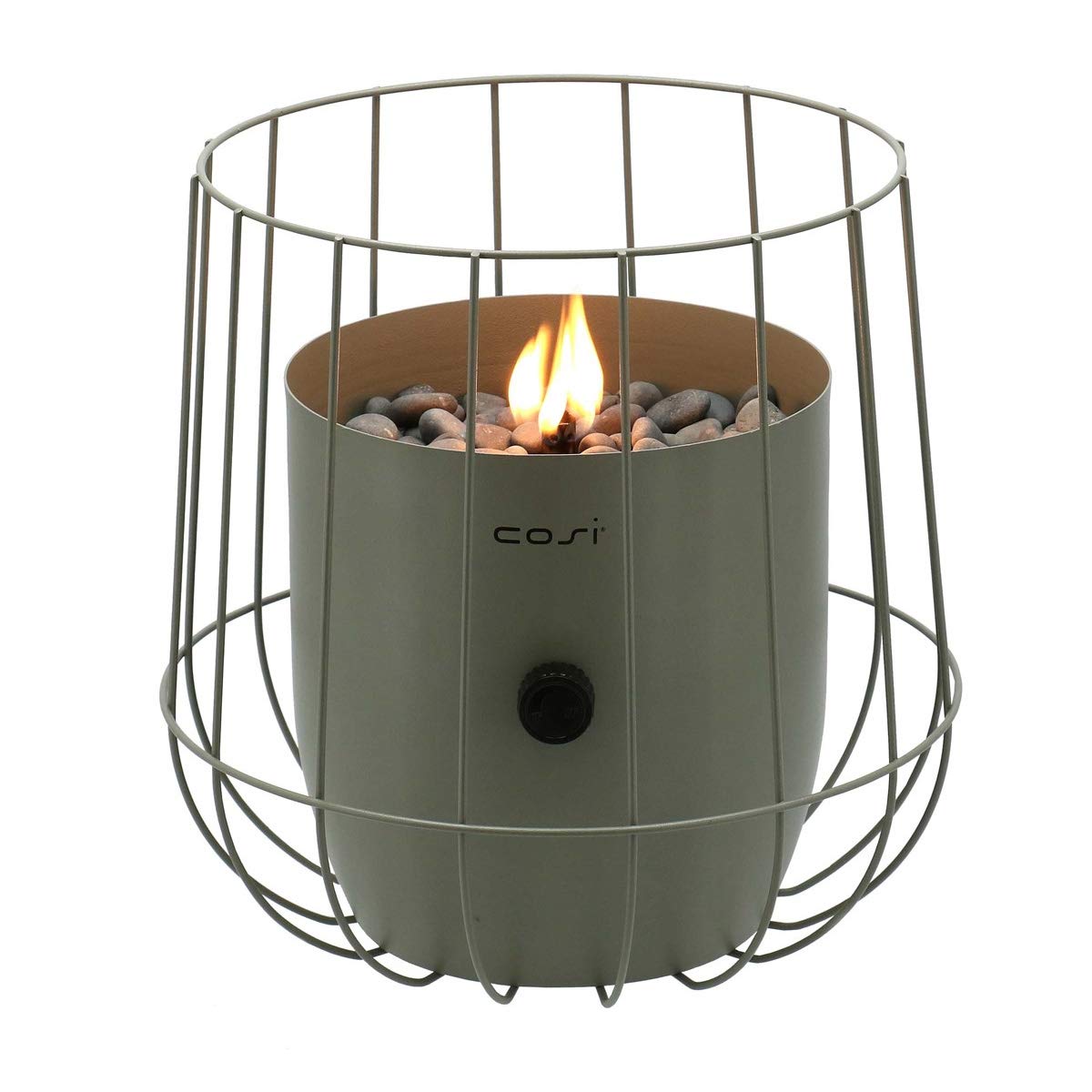 CosiScoop Basket Gas Garden Lantern Olive