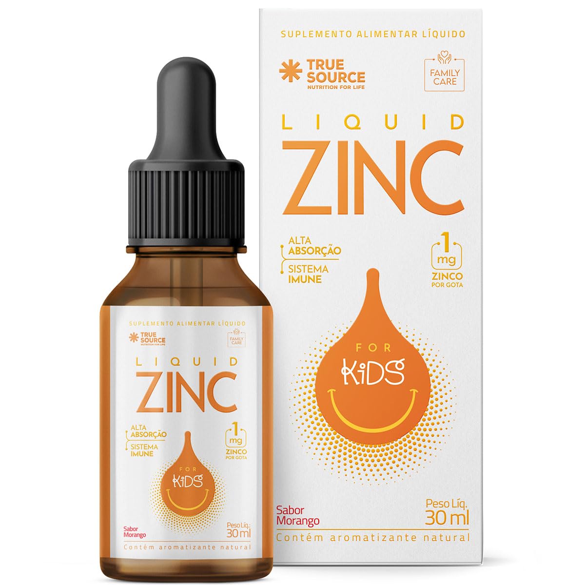 【あ】TRUE計30ml Liquid Zinc Sabor Morango 30ml - True Source | Amazon.com.br