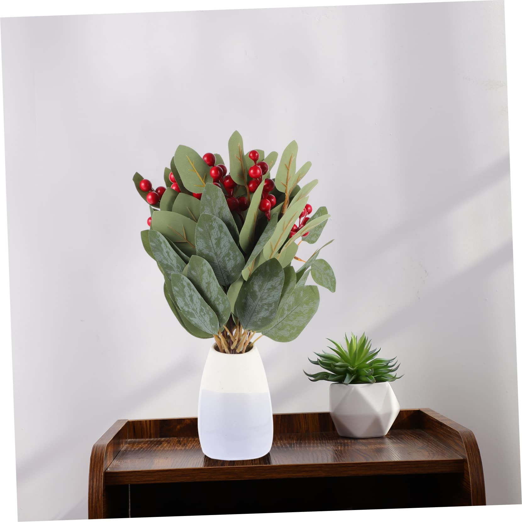 Alipis 3 Set Di Foglie Di Eucalipto Artificiali Finte Piante Finte Per Decorazioni Per La Casa Matrimoni Feste Affari Decorazioni Verdi Realistiche 10 Pezzi * 3