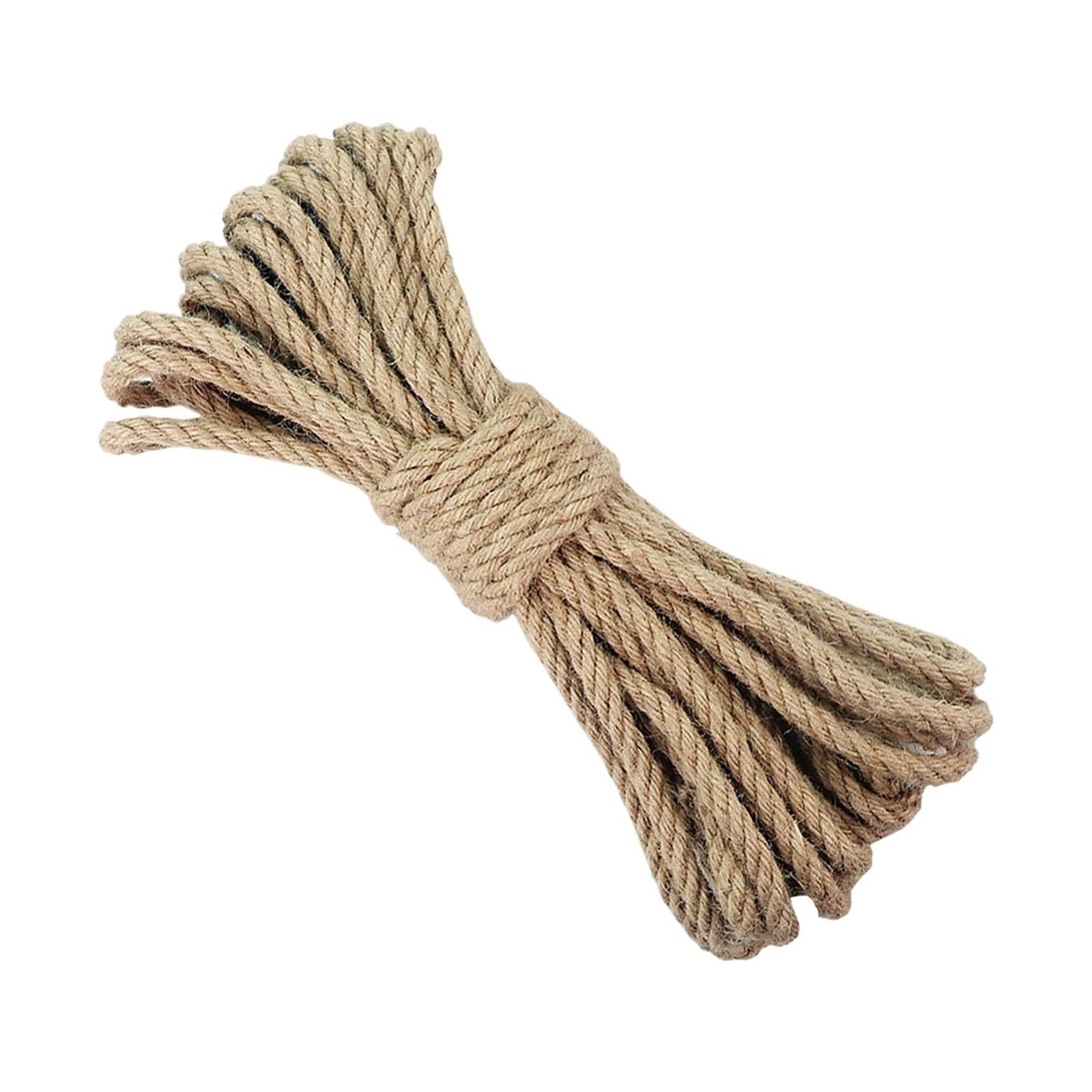 Twine 10M X 8/10mm Macrame Jute Rope Twine - Non-Fray Vintage Cord For Home Gardening Decor,Rustic Wedding(10mm 10M)