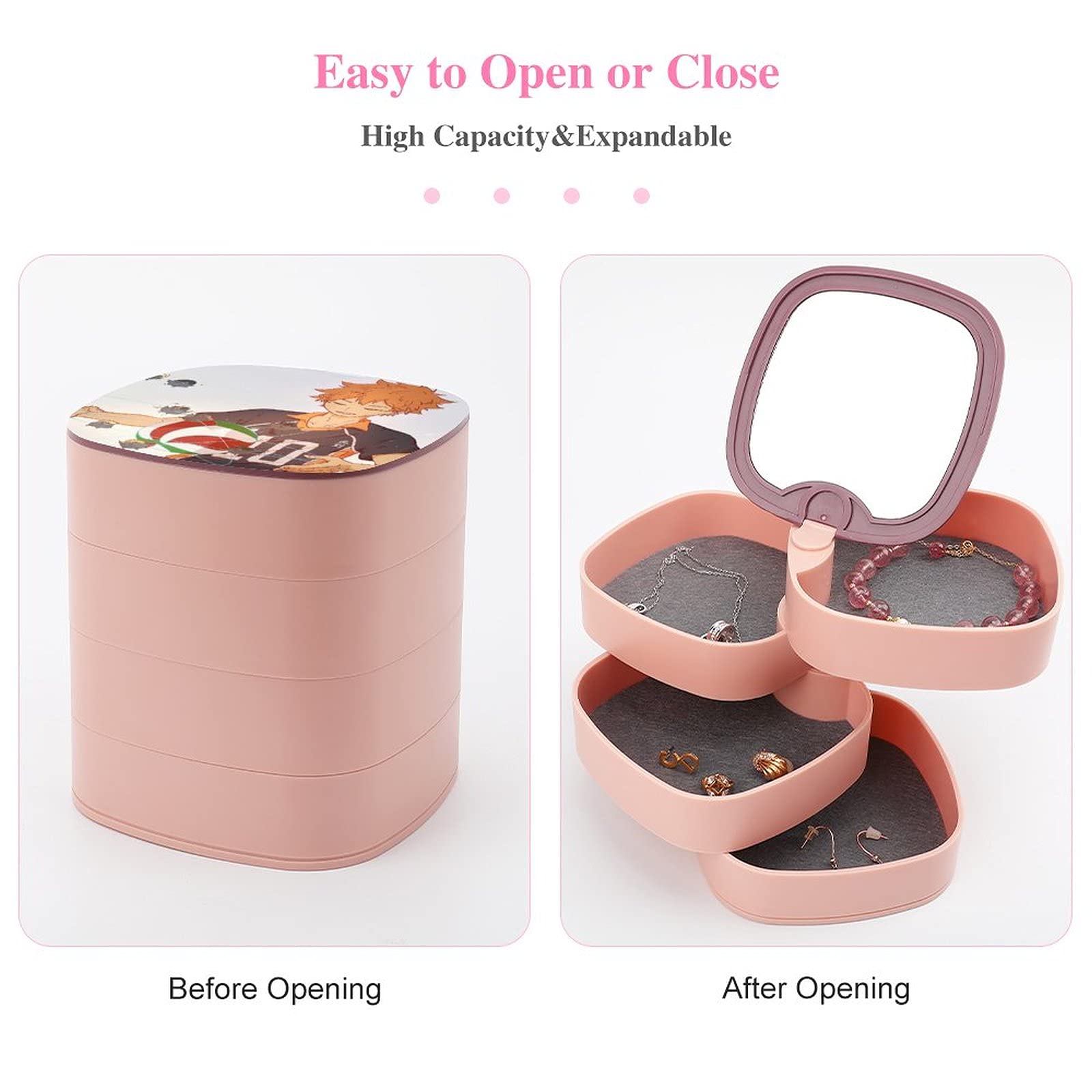 Amazon｜おしゃれジュエリーボックス 大容量 アクセサリーケース が