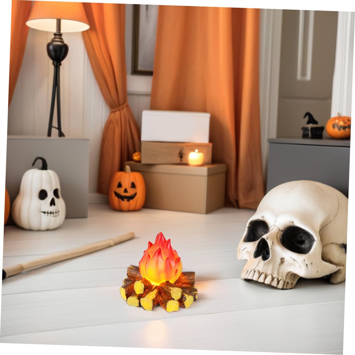 Ciieeo 2pezzi Lampada Fiamma Artificiale LED Luce Notturna Effetto Fuoco Realistico Decorazioni da Tavolo in Illuminazione Esterna per Feste e Campeggio
