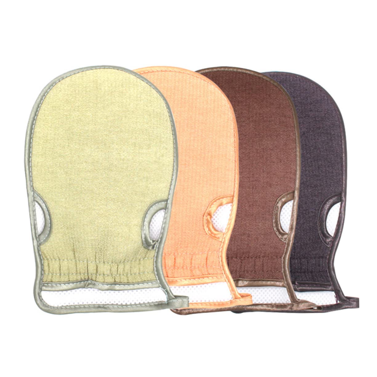DOITOOL 6stücke Doppelseitige Peeling-handschuhe Und Badeschwamm Zur Entfernung Abgestorbener Haut Für Spa Und Zufällige Farben