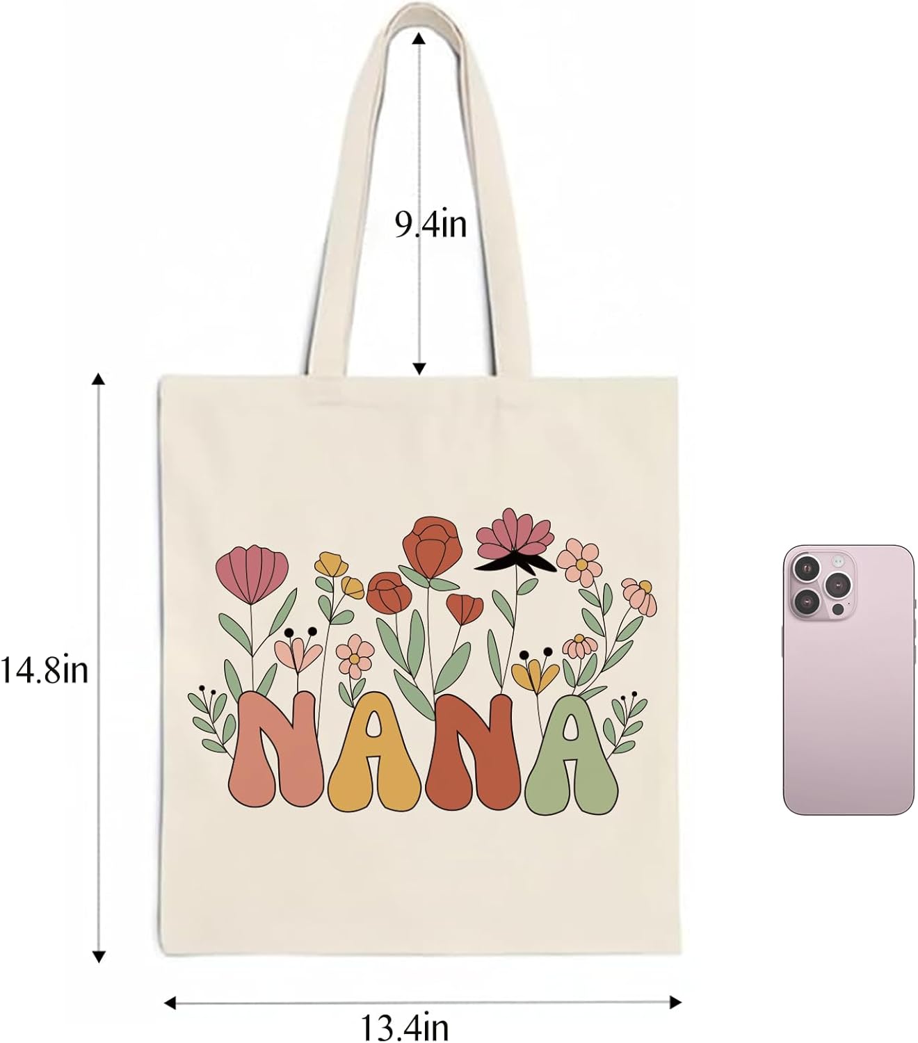 Pavolini Nana Gifts, Unique Tote Bag, Nana Birthday Gift from Grandkids, Great Grandma Gifts, Best Gift for Mothers Day - Image 6