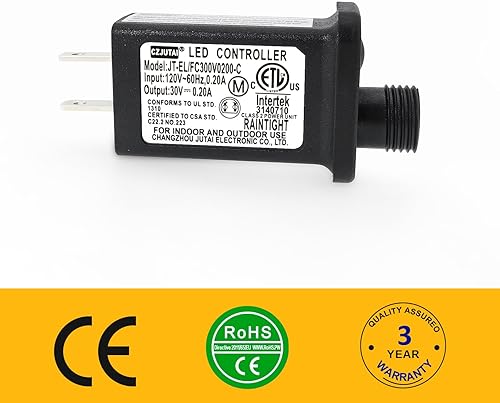Miniatura 2 de Transformador LED de 8 modos de luz LED de 30 V, fuente de alimentación clase 2, transformador de bajo voltaje enchufe de EE. UU., repuesto para
