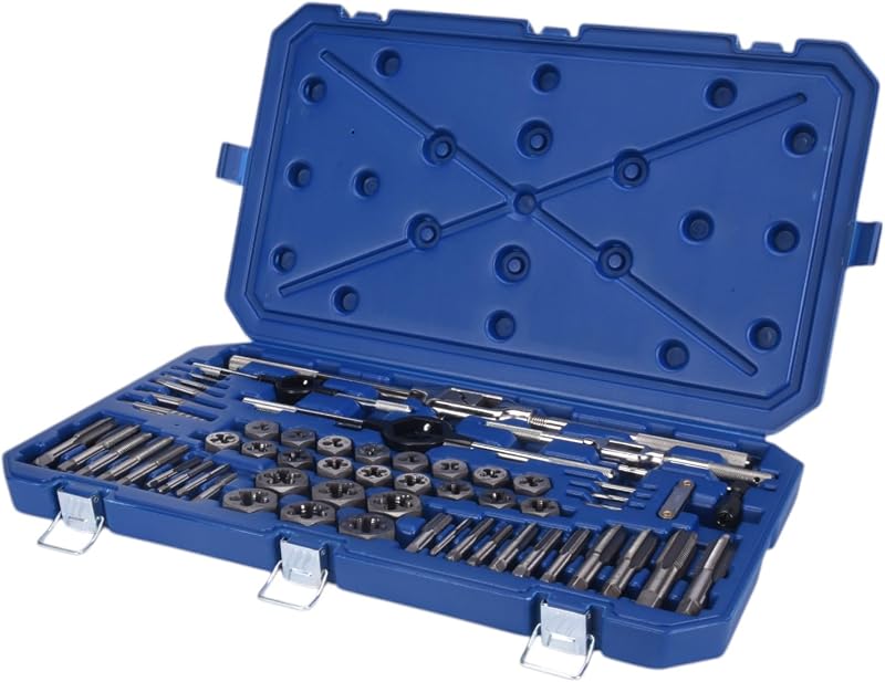 Century Drill & Tool 98958 Juego de machos y matrices fraccionales, 58 piezas